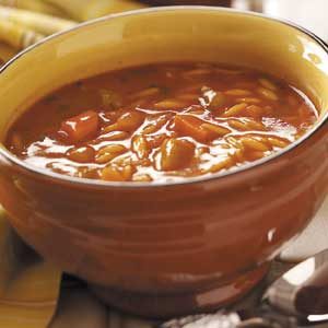 Tomato-Basil Orzo Soup