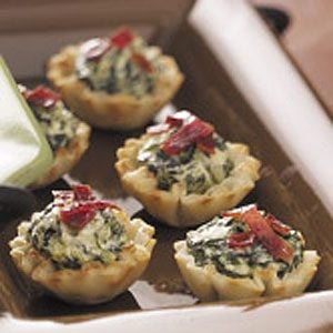 Spinach Bacon Tartlets