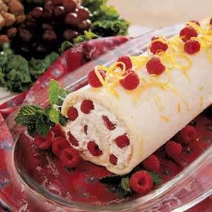 Raspberry Cake Roll