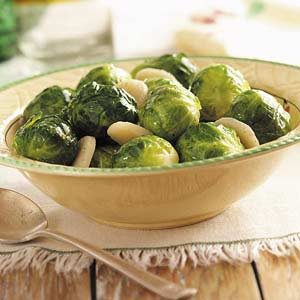 Brussels Sprouts with Water Chestnuts