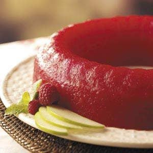 Applesauce-Raspberry Gelatin Mold