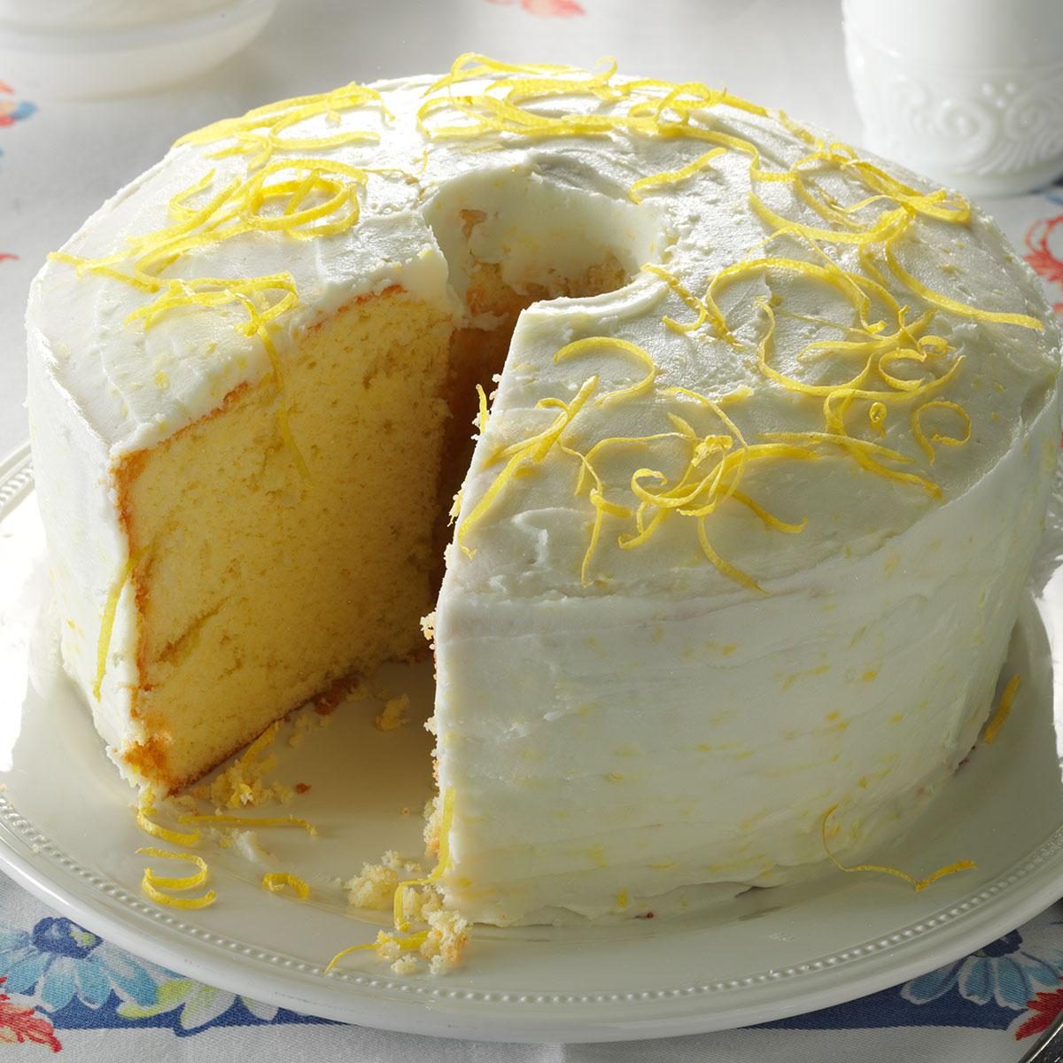 Lemon Chiffon Cake Recipe | Taste of Home