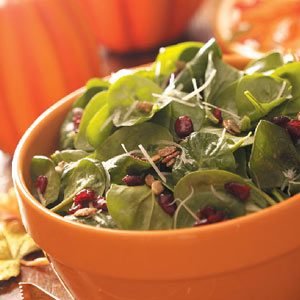 Pumpkin Seed Spinach Salad