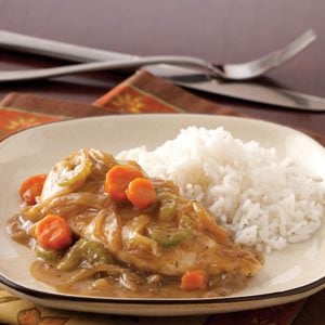 Saucy Chicken with Veggies and Rice