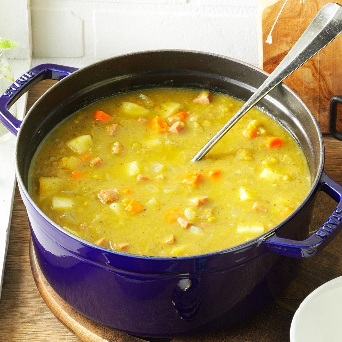 Split Pea Soup with Ham - Striped Spatula