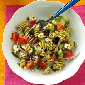 Spring Greek Pasta Salad