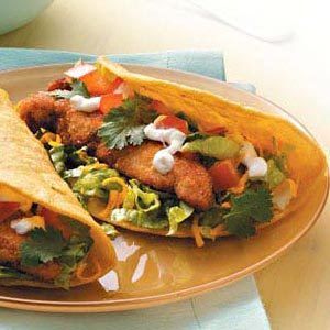 Chicken Finger Tacos for Two
