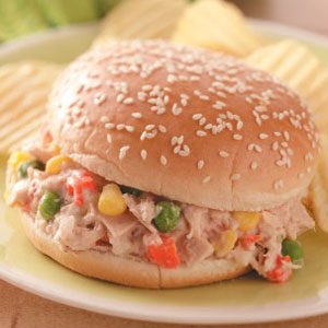 Mixed Veggie Tuna Salad Sandwich
