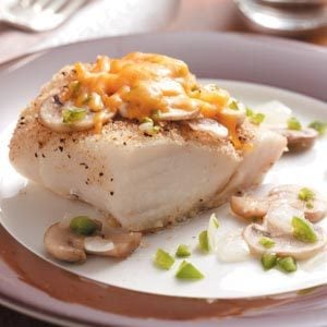 Baked Cod with Mushrooms
