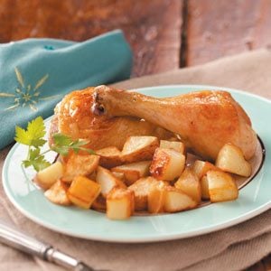 Garlic-Roasted Chicken and Potatoes