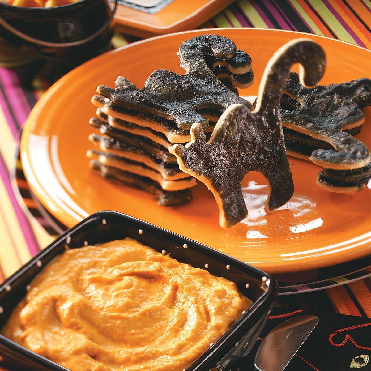 Black Cat Dippers with Pumpkin Pie Dip