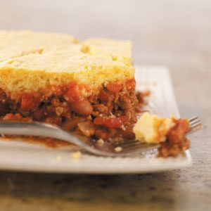 Hamburger Corn Bread Casserole