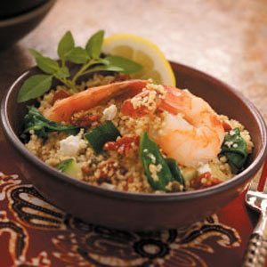 Mediterranean Shrimp Couscous