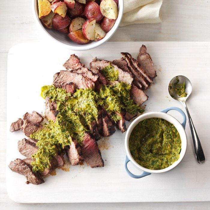 Steak with Chipotle-Lime Chimichurri