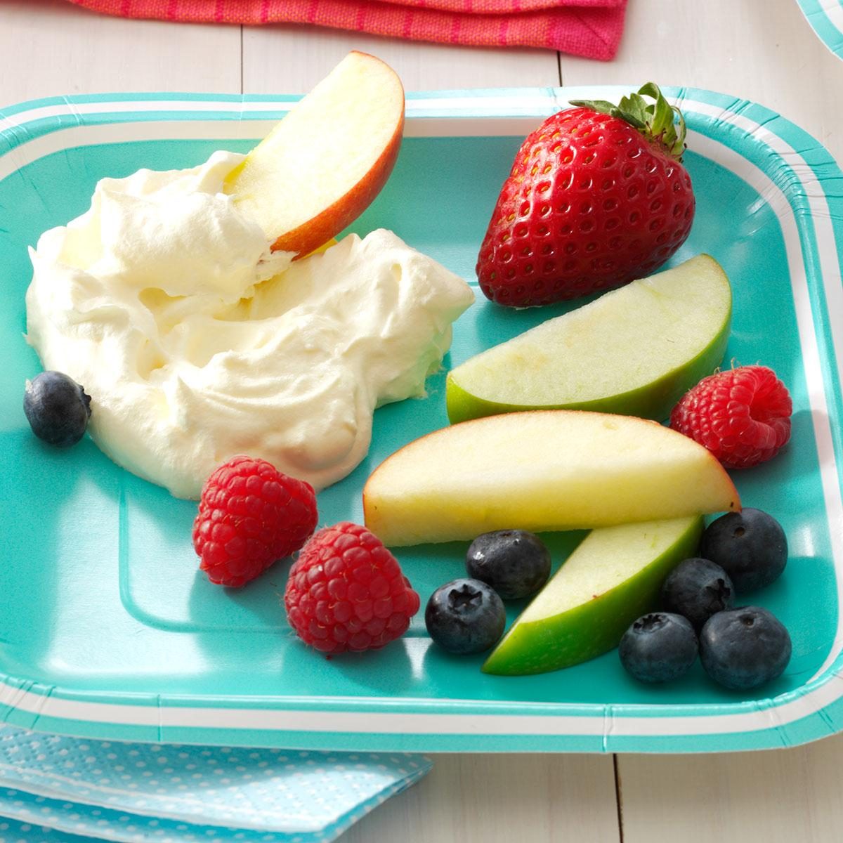 Lemon Whip Fruit Dip - Iowa Girl Eats