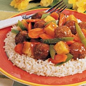 Sweet ‘n’ Sour Meatballs for 2