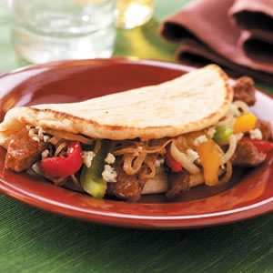 Hearty Sirloin Pitas