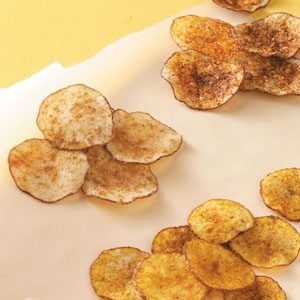 Homemade Barbecue Potato Chips - Just a Taste