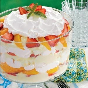 Strawberry Peach Trifle