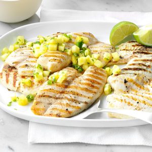 Grilled Tilapia with Pineapple Salsa