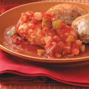 Creole-Poached Chicken Breasts