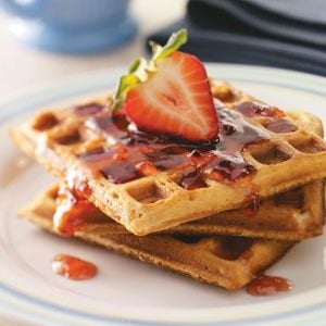 Peanut Butter & Jelly Waffles