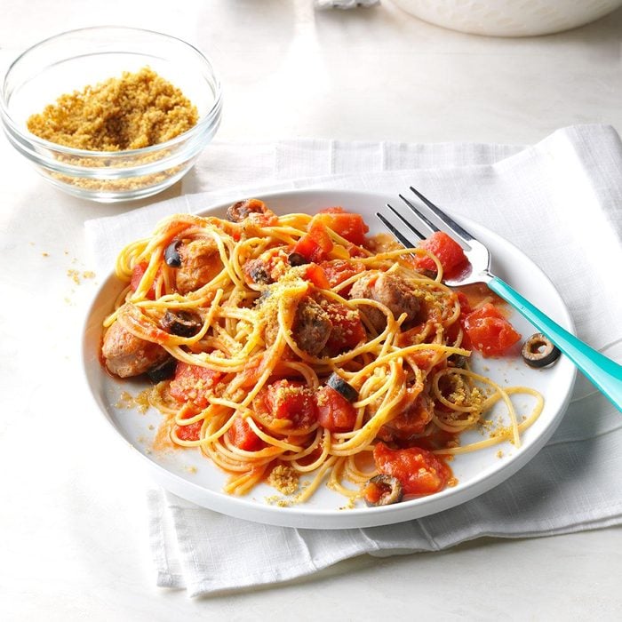 Simple Sausage Pasta Toss