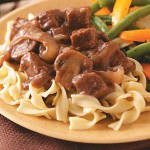 Beef with Red Wine Gravy