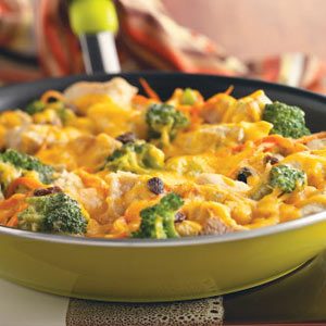 Broccoli-Cauliflower Chicken Casserole Recipe | Taste of Home