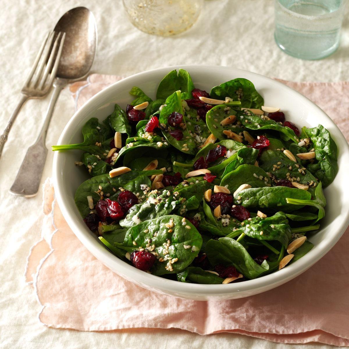 Cranberry-Sesame Spinach Salad Recipe: How to Make It