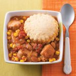 Southwestern Potpie with Cornmeal Biscuits