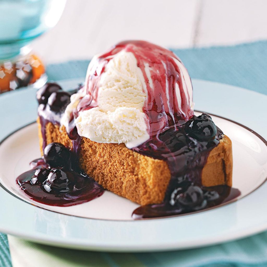 Blueberry Shortcake Sundaes