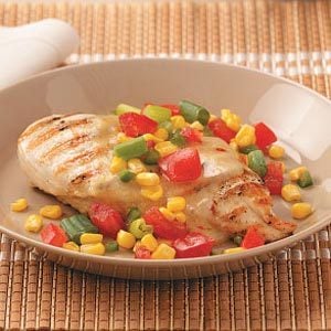 Chicken with Garden Salsa for Two