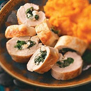 Lemony Spinach-Stuffed Chicken Breasts for Two
