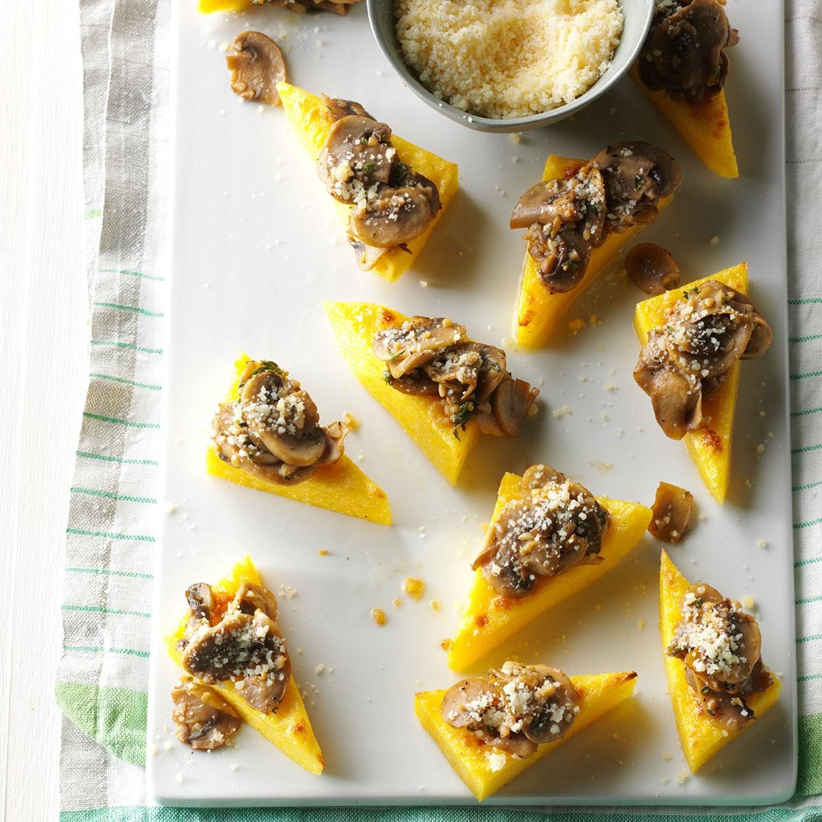 Polenta Mushroom Appetizers