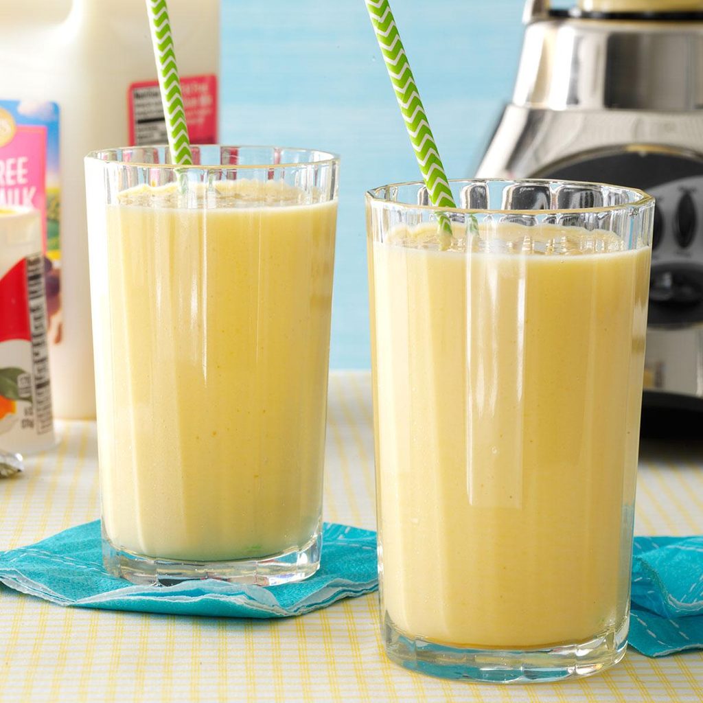 Mango-Peach Smoothies