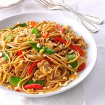 Thai Chicken Peanut Noodles Recipe: How to Make It | Taste of Home