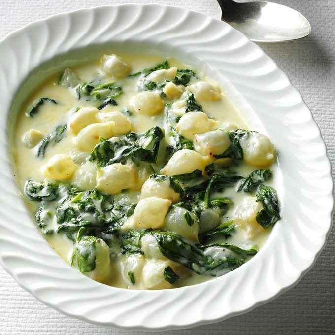 Creamed Spinach & Pearl Onions