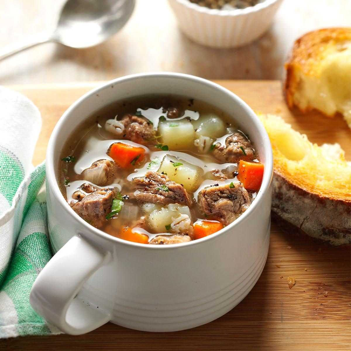 Ground Beef Barley Soup