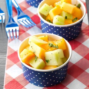 Honey-Melon Salad with Basil