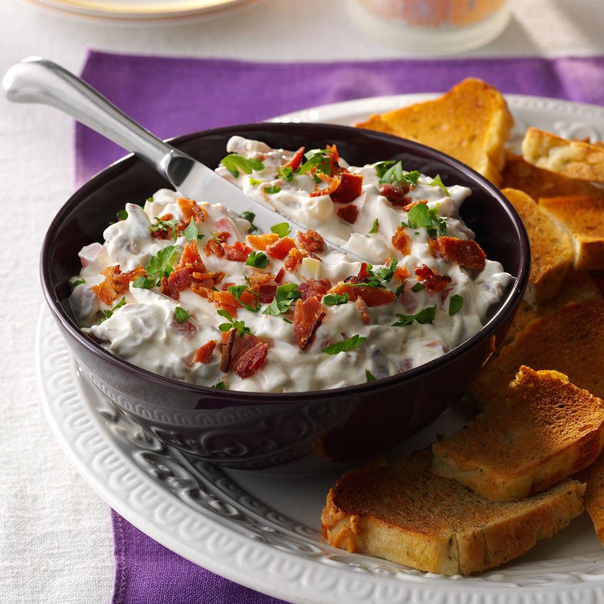 Tomato-Bacon Dip with Focaccia