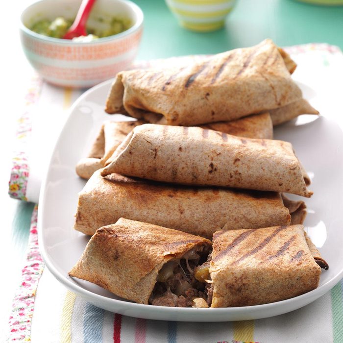 Grilled Beef Chimichangas