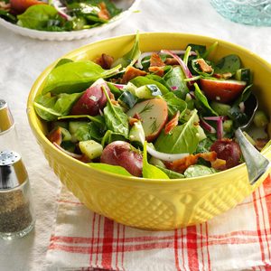 Garden Spinach-Potato Salad