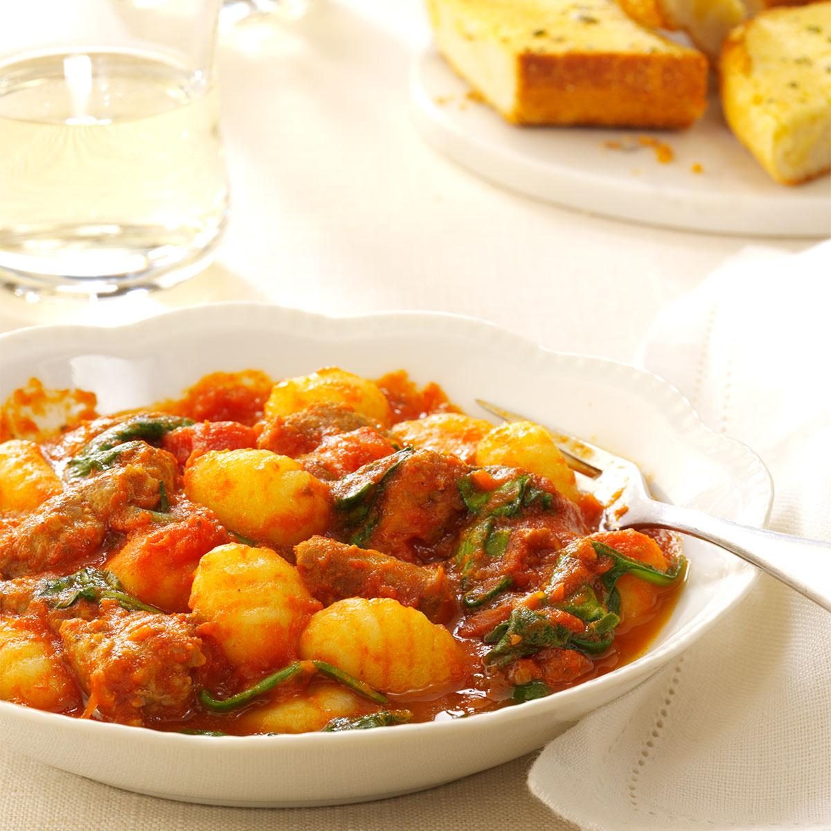 Sausage, Spinach and Gnocchi