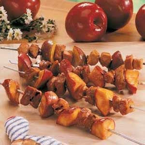 Pork and Apple Skewers