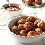 Meatballs with Cranberry Dipping Sauce