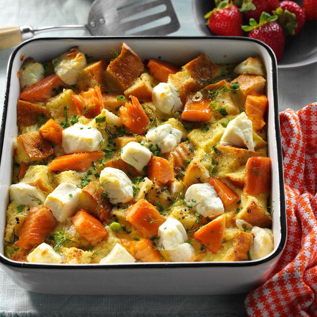 Smoked Salmon-Potato Brunch Bake