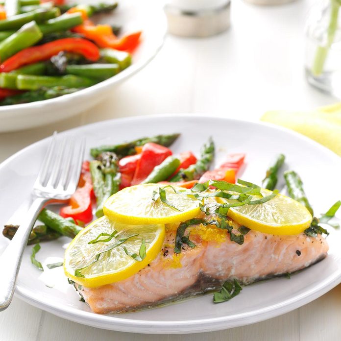 Lemon Salmon with Basil