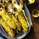 Basil Grilled Corn on the Cob