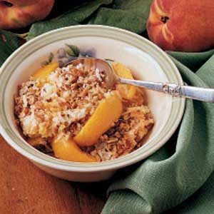 Nutty Peach Crisp